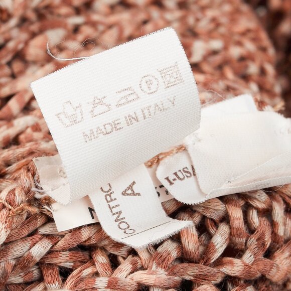 Brunello Cucinelli Salmon Chunky Cotton-Knit Short-Sleeve Sweater - Picture 9 of 9